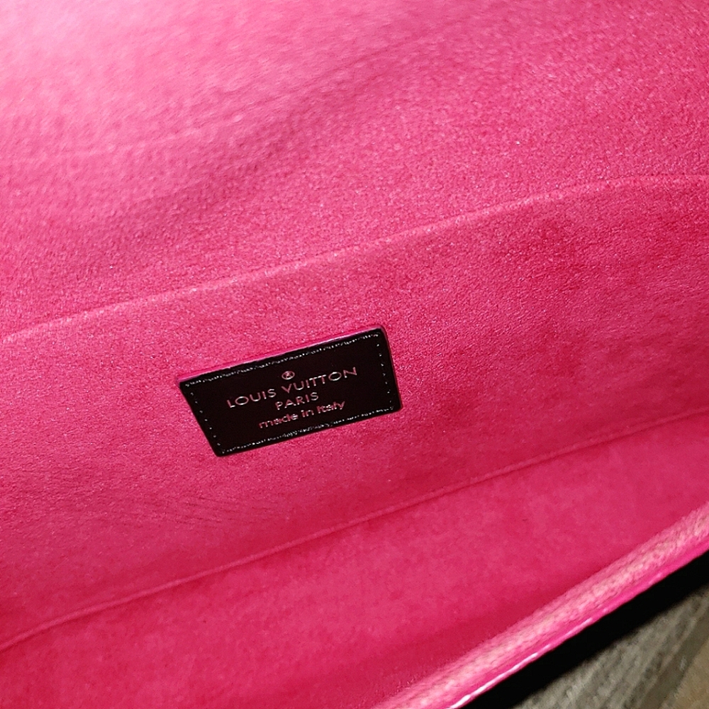 ❌SOLD❌ Authentic Louis Vuitton Felicie Pochette Epi Black Pink Inserts - Picture 7 of 8